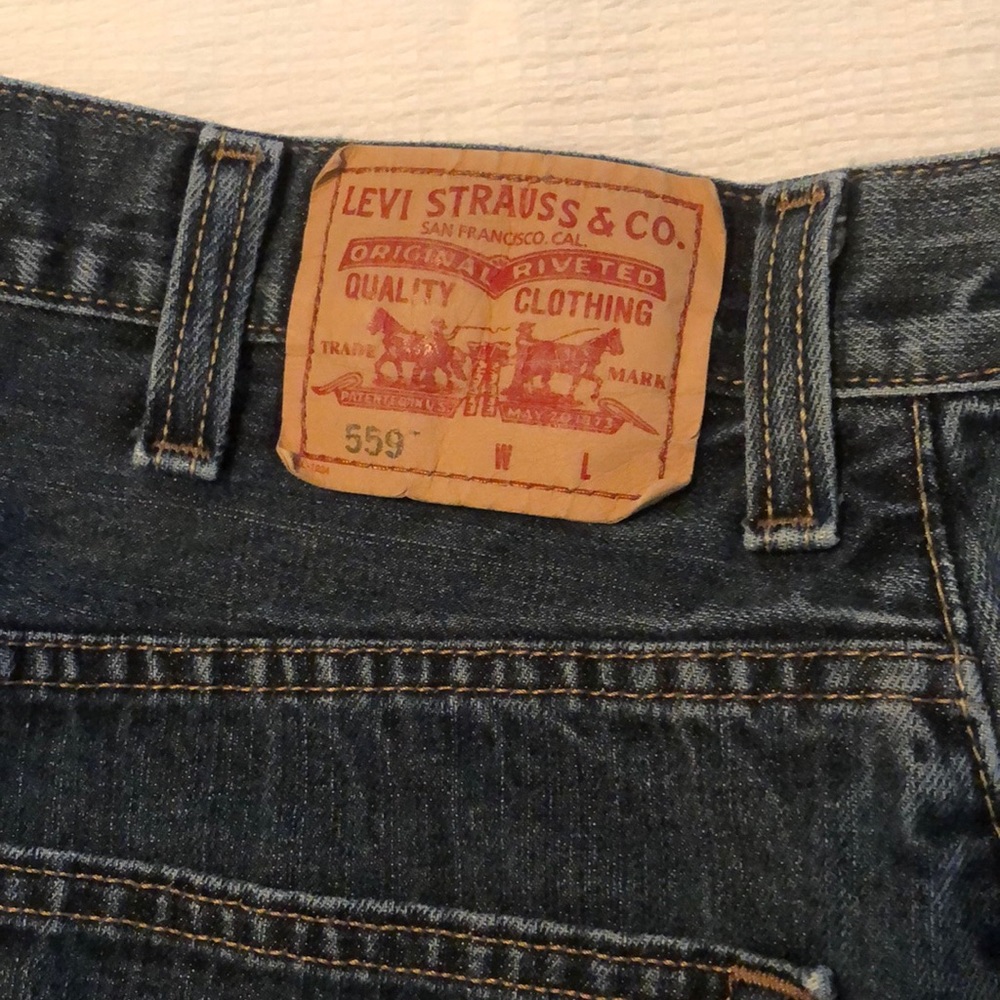 Levi's 559 Relaxed Straight Fit Blue Jeans 40x36